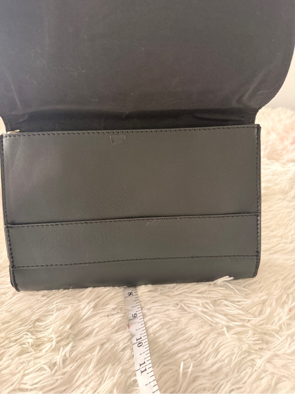 Summer and Rose leather-like envelope clutch purse and long strap too